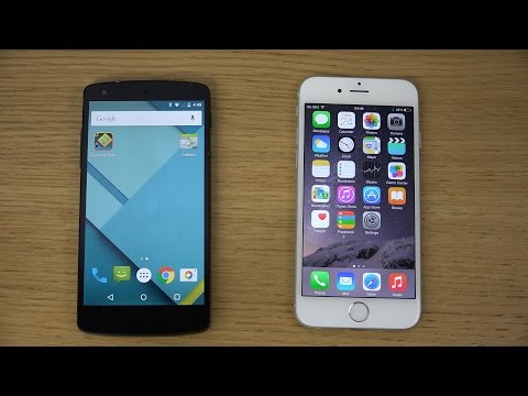 Nexus 5 Android 5.0 Lollipop vs. iPhone 6 iOS 8.1 Official - Review (4K)
