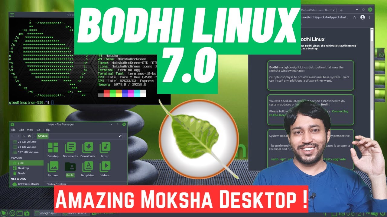 Bodhi Linux 7.0 | Installation | Detailed Review | Moksha Desktop |