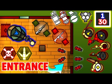 1V30 Lone Survivr *CLUTCH* Using HOUSE as a Fort! | Surviv.io 50v50 Compilation