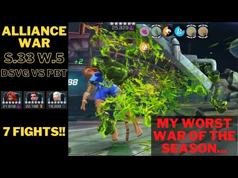 ALLIANCE WAR SEASON 33 WAR 5 - (7 FIGHTS) - IF YOU WANT TO SEE ME PLAY POORLY THIS IS YOUR VIDEO!!