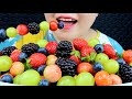 FRUIT ASMR BERRY FRUIT PLATTER STRAWBERRY BLUEBERRY BLACKBERRY EATING FRUIT MAI ASMR
