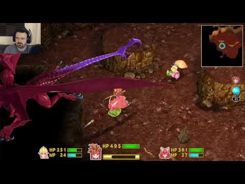 Secret of Mana (2018) playthrough pt74 - Red Dragon and Thunder Gigas