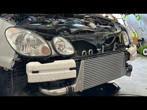 Toyota Aristo JZS161 GReddy/Trust Style intercooler install.