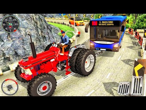 Offroad Towing Chained Tractor Bus 2019 - Best Android GamePlay