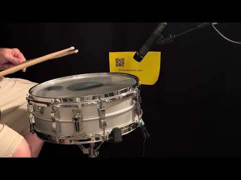 VINTAGE EARLY 1980s LUDWIG LM404 5X14" ACROLITE SNARE DRUM, DEMO VIDEO, MOSTLY OEM! image 13