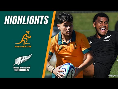 Australia U18 v New Zealand Secondary Schools | Extended Highlights