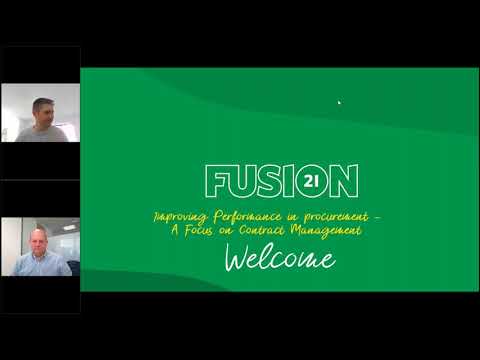 Fusion21 Webinar - Improving Performance in Procurement: A Focus on Contract Management