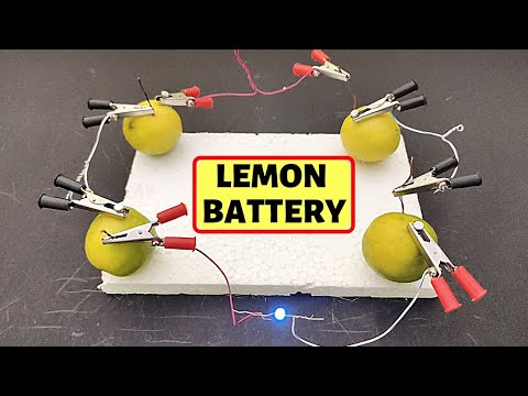 Lemon Battery Science Project - How to glow LED with Lemons
