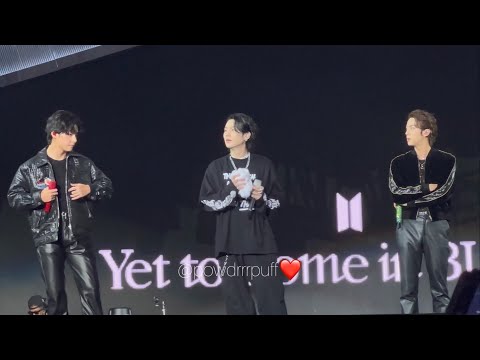 221015 - FANCAM - First Ment - BTS @ YET TO COME BUSAN