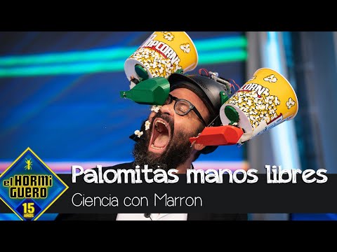 Ignatius Farray prueba el prototipo de las 'Palomitas manos-libres' - El Hormiguero