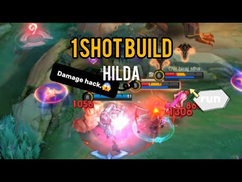 1 SHOT HILDA BUILD 🔥 Unstoppable Damage| Best Hilda Build 2025 | Mobile Legend #mlbb 