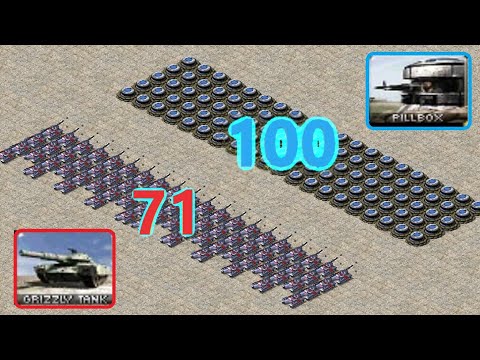 Grizzly vs Pillbox - Same Cost - Red Alert 2