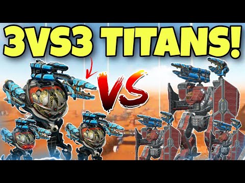 🔥 INDRA VS ARTHUR 3VS3 TITAN FIGHT! WAR ROBOTS || SKIRMISH CONCEPT! || WR ||