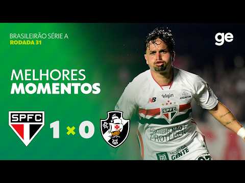 Gols e melhores lances de São Paulo x Vasco da Gama