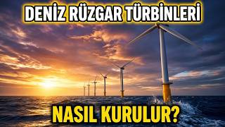🔥 Dev Rüzgâr Türbinleri Denize Nasıl Dikiliyor?