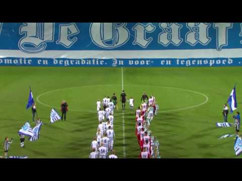 Sfeeractie en minuut stilte bij De Graafschap - FC Oss