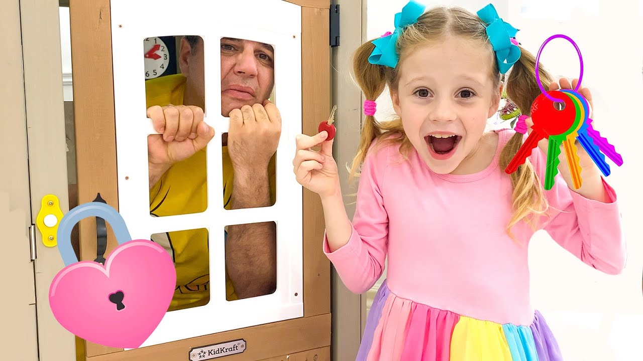 Настя и папа проходят загадочное испытание. Nastya and dad got into a mysterious test