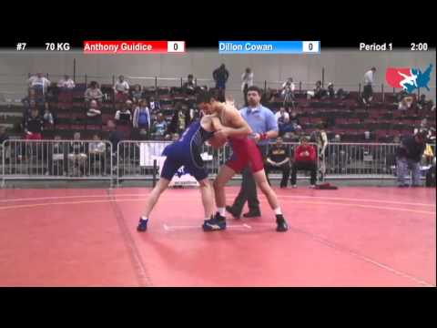 FILAJRGR: 70 KG: Anthony Guidice (Terrapin WC) vs. Dillon Cowan (USOEC)