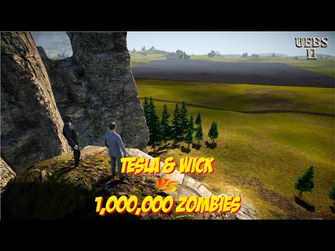 NICOLA TESLA & JOHN WICK vs 1,000,000 ZOMBIES | Ultimate Epic Battle Simulator 2 | UEBS2
