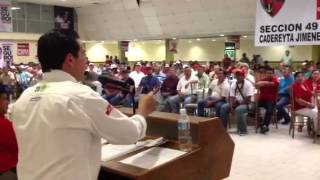 preview picture of video 'Pedro Pablo Treviño se reúne con Sindicato Petrolero de Cadereyta. 23 de junio de 2012.'