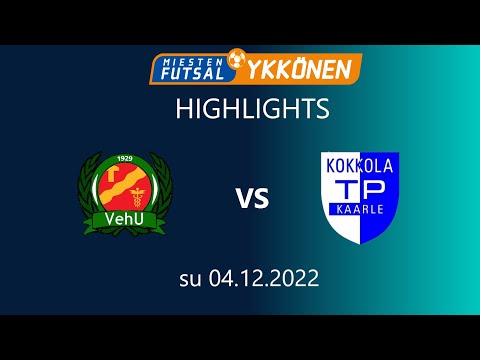 Highlights: VehU - TP-KAARLE 5-0 (3-0) 04.12.2022 Futsal-Ykkönen