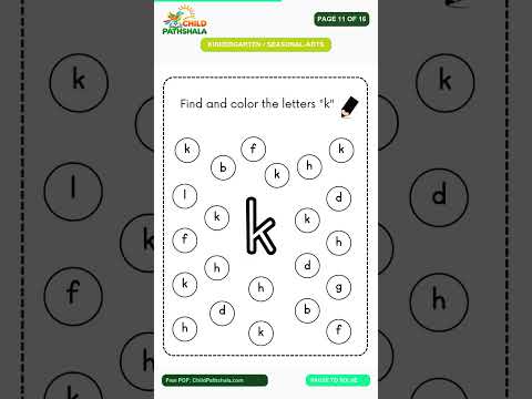 Kindergarten Coloring Color Part 2