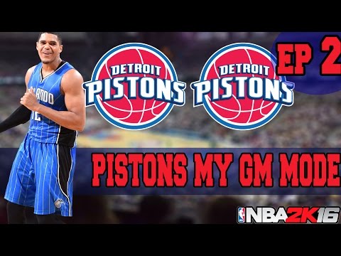 NBA 2K16 MY GM MODE EP.2 - DETROIT PISTONS | TWO TRADES!!!