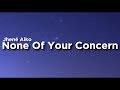 Jhené Aiko None Of Your Concern Lyrics