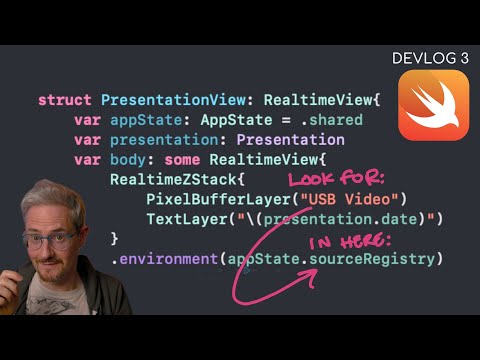 Environment, Modifiers and a Camera Feed - RealtimeSwift Devlog #3