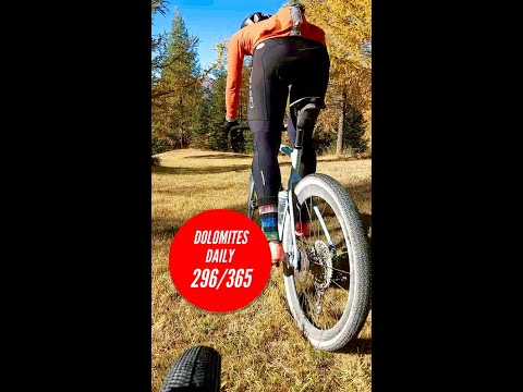 Dolomites gravel adventure in fall 🍂 • Dolomites Daily 296/365 #shorts