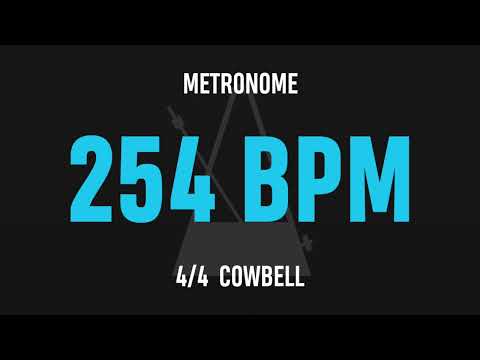254 BPM 4/4 - Best Metronome (Cowbell)