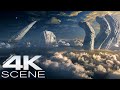 Supersonic Jet Battle Over Celestial Island 2025 Captain America Brave New World Movie Clip 4K
