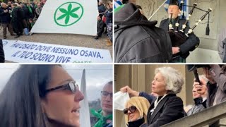 I fischi a Salvini e l'ira di Verdini, lacrime e cori padani: il videoracconto di chi c'era a Pon...