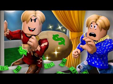 POOR Twin STOLE EVERYTHING From RICH Twin! (A Roblox Movie)