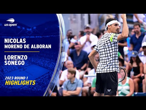 Nicolas Moreno de Alboran vs. Lorenzo Sonego Highlights | 2023 US Open Round 1
