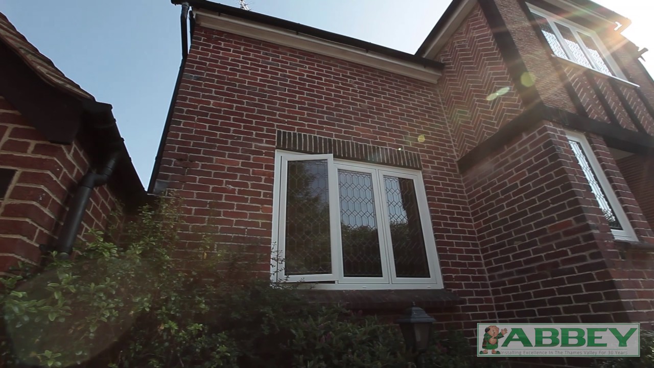 Beautiful Leaded Windows with Abbey in Caversham. video