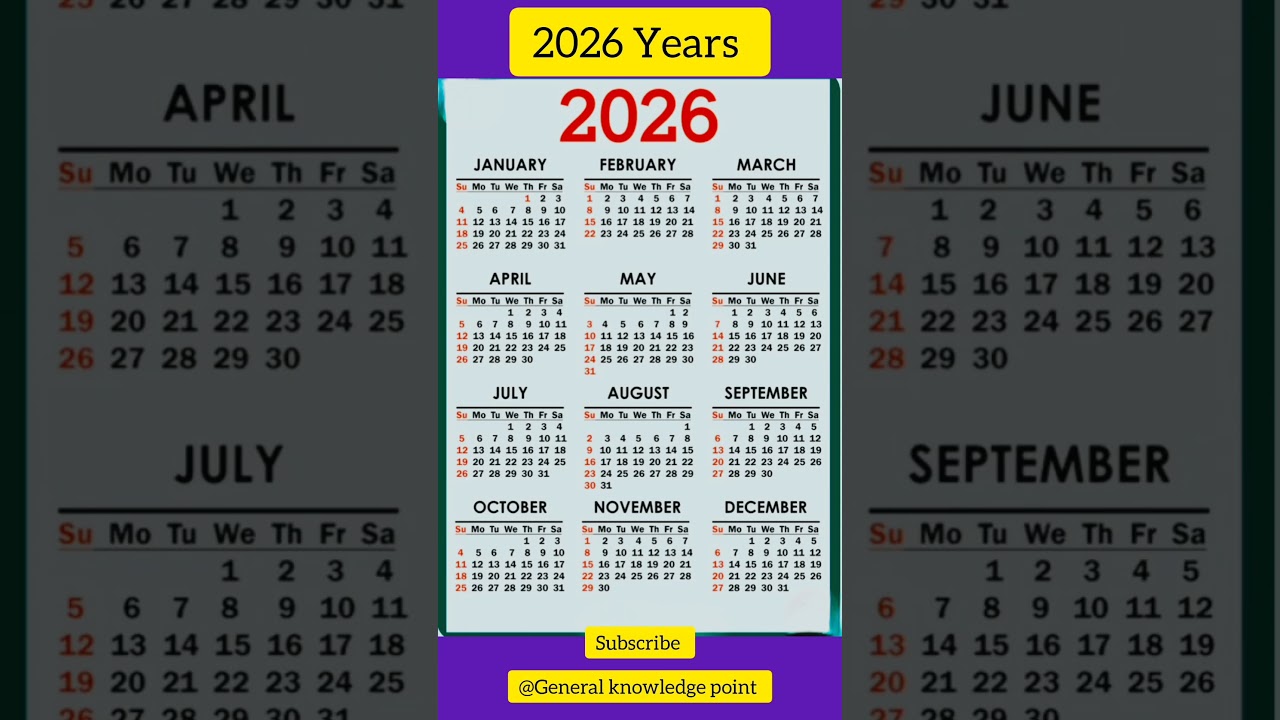 2026 Calendar: FREE Printable Planner Template (All 12 Months!)
