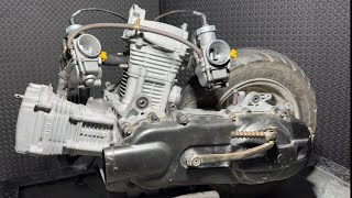 Download lagu I turn a regular scooter engine into a 250cc L-twin engine mp3