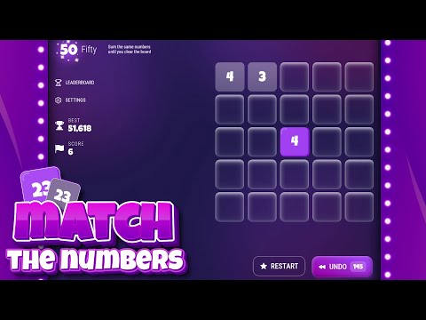 Fifty – Match Numbers Game