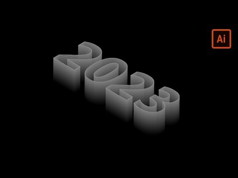 3D Blend Text Effect in Adobe Illustrator | Happy New Year 2023 | Adobe Illustrator Tutorial