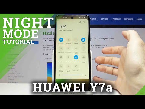 How to Activate Night Mode on HUAWEI Y7a – Screen Night Light