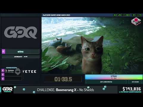 [RU] Stray от Erims за 49:50 - Awesome Games Done Quick 2023