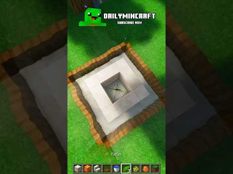 DAILY MINCRAFT - How aquarium without glasses in minecraft Keeps Reinventing Itself #shorts