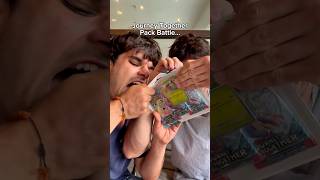 The CRAZIEST pack battle #pokemonopening #pokemonunboxing #pokemontcg#pokemoncardopening #packbattle