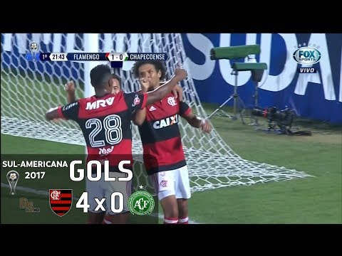 Gols - Flamengo 4 x 0 Chapecoense - Sul-Americana 2017 - Fox Sports HD