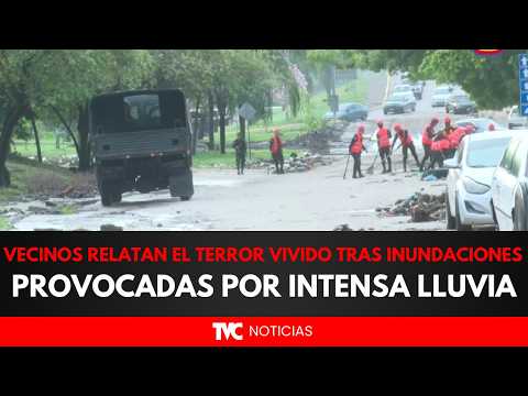 ¡DRAMÁTICA NOCHE! Vecinos relatan el terror vivido tras inundaciones provocadas por intensa lluvia