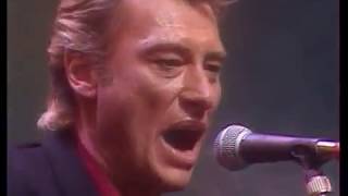 Johnny Hallyday Je t&#39;attends avec Jean Jacques Goldman 1987