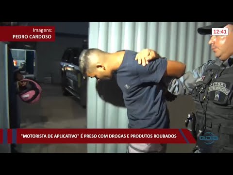 “Motorista de aplicativo” é preso com drogas e produtos roubados 14 02 2022