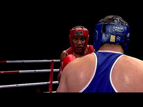 2011 ABA Elite final 90 kg Anthony Joshua Finchley v Fayz Abbas Northside filmed by Hatton boxing Tv