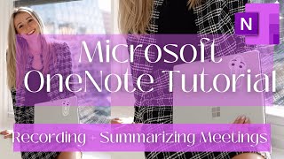 Record, Transribe, and Summarize meetings in Microsoft OneNote using C
